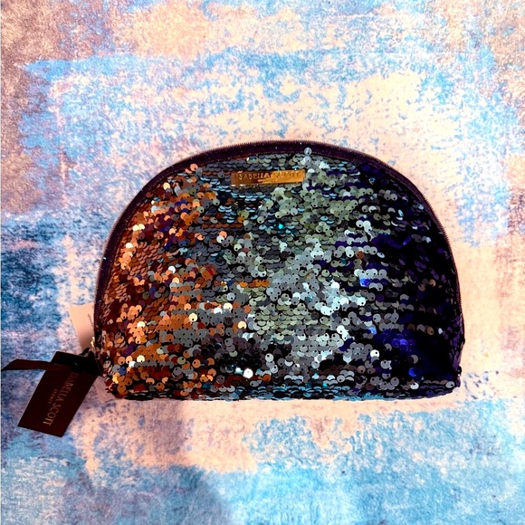 Isabella Scott Mermaid Sequin Makeup Bag NWT - Picture 5 of 10